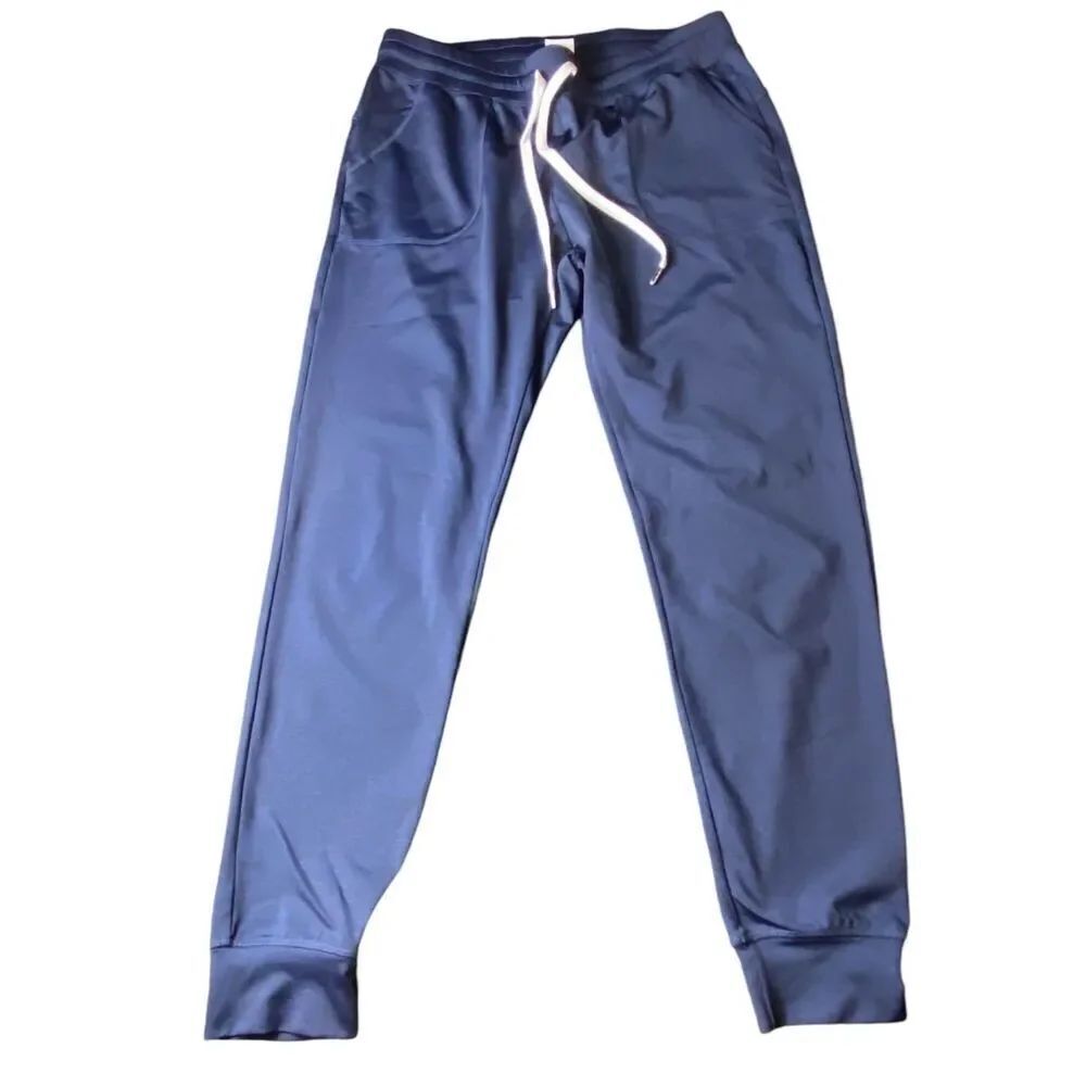 Zyia Active Womens Navy Blue Cozy Jogger Sweatpants Size Small
